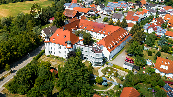 Luftaufnahme Luftbild Schloss Fellheim Bayern Drohne