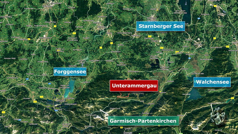 Pflegeimmobilie Unterammergau Bayern Landkarte