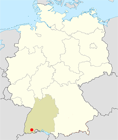 Landkarte Deutschland Schwarzwald Baden Württemberg