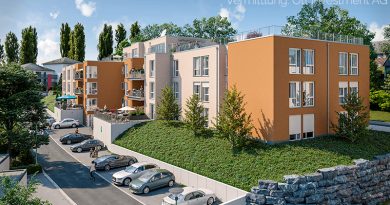 Pflegeappartements Hagen Ansicht Parkplatz Straße